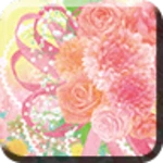 simple wallpaper flower wreath android application logo